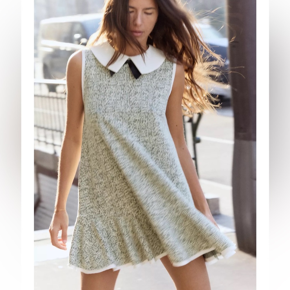 Zara Black and White Mini Dress